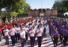 INEFI reafirma valores patrios con marcha estudiantil en el Altar de la Patria